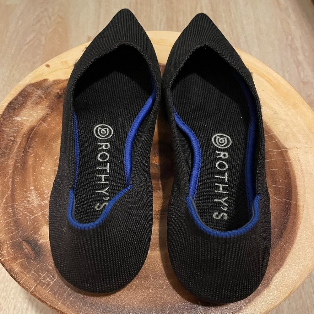 Rothy's, The Point, Black, Size 8